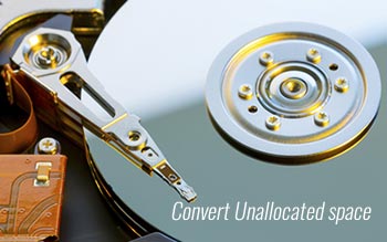 Convert Unallocated space