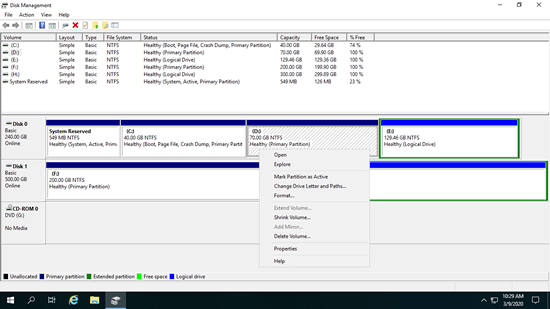 Partition Manager Server 2019